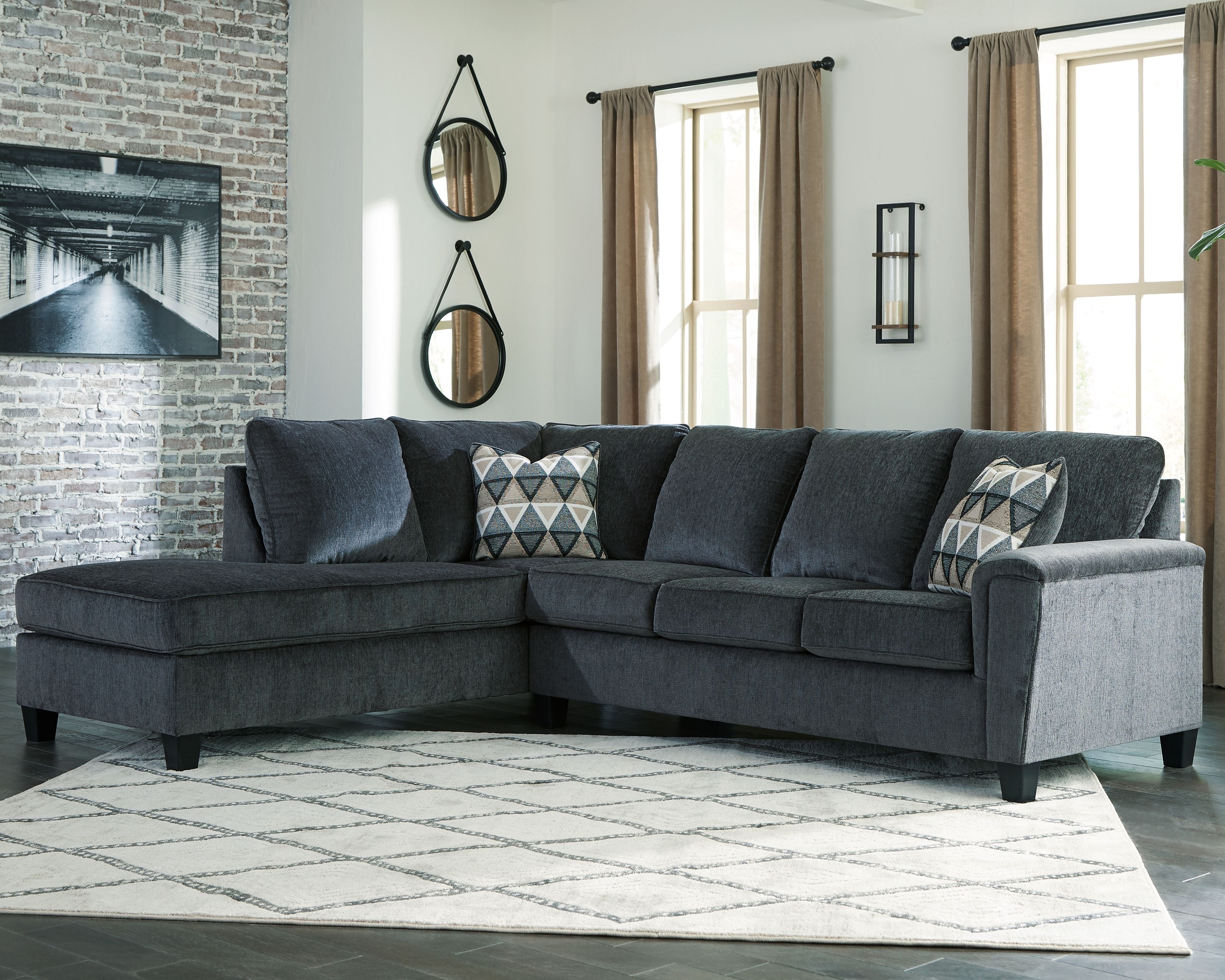 Abinger Sleeper Sectional w/ Chaise-Sleeper Sectionals-American Furniture Outlet