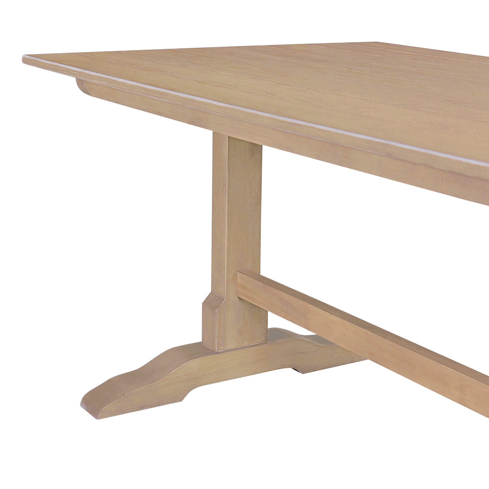 Retro 3-Piece Dining Set (Natural Wood)