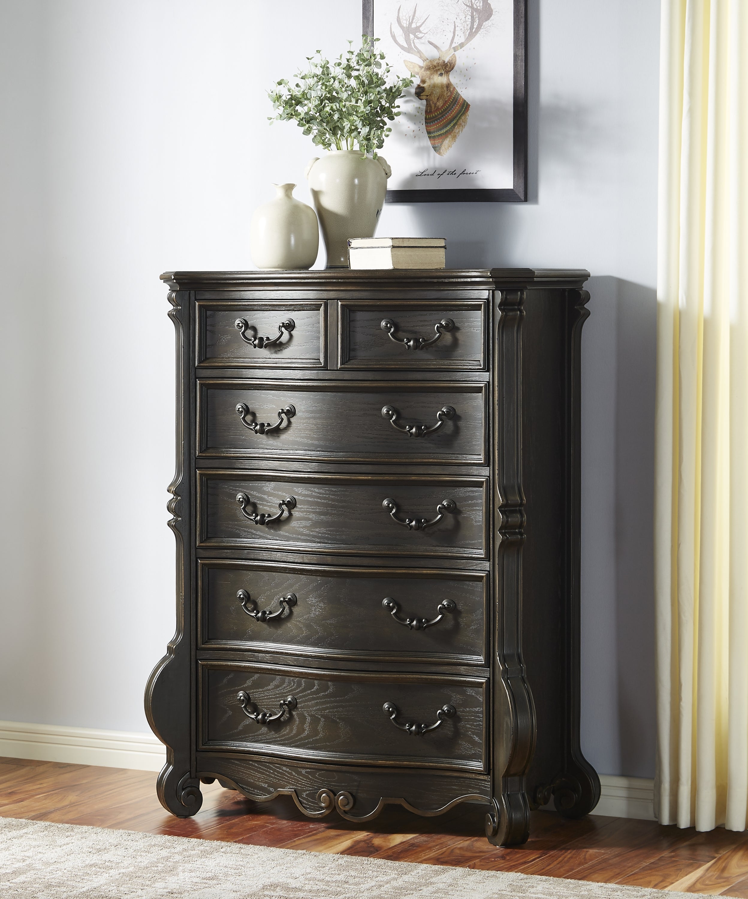 Dark Brown Rhapsody Lift-Top Chest - Storage Trunk