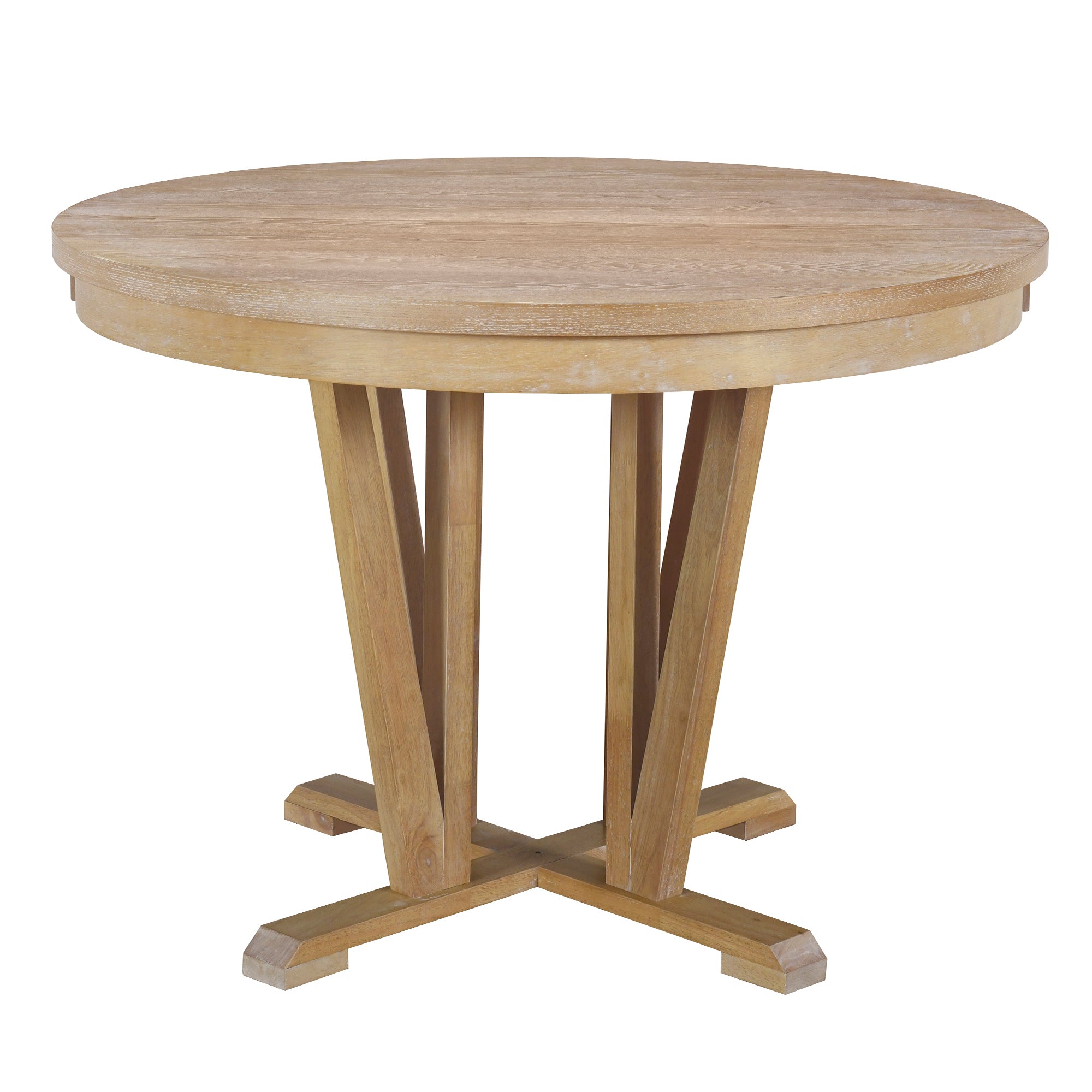 Rustic 5-Piece Round Dining Set