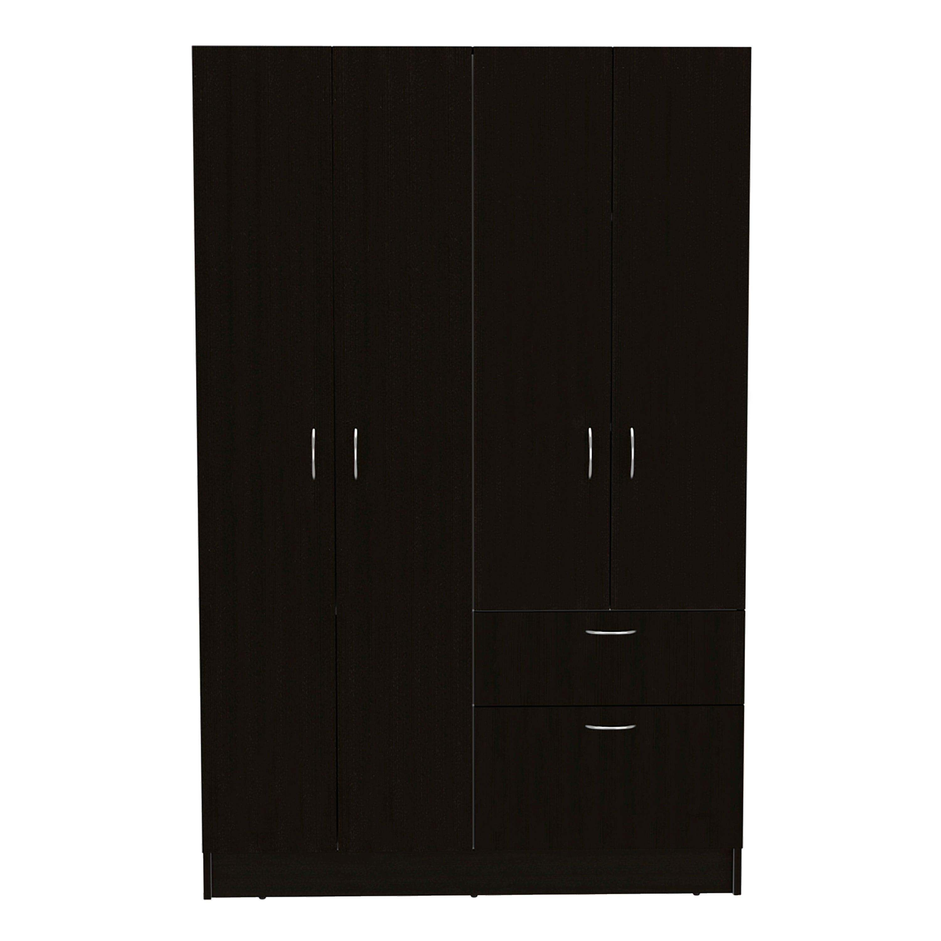 Alpes Armoire Black White Bedroom Wardrobe Storage