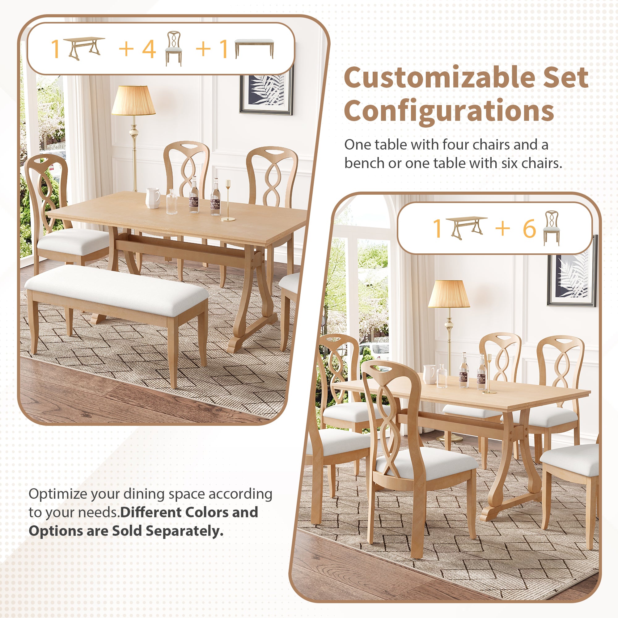 Retro 7-Piece Dining Set