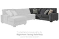 Tracling - RAF Sofa w/Corner Wedge - Slate