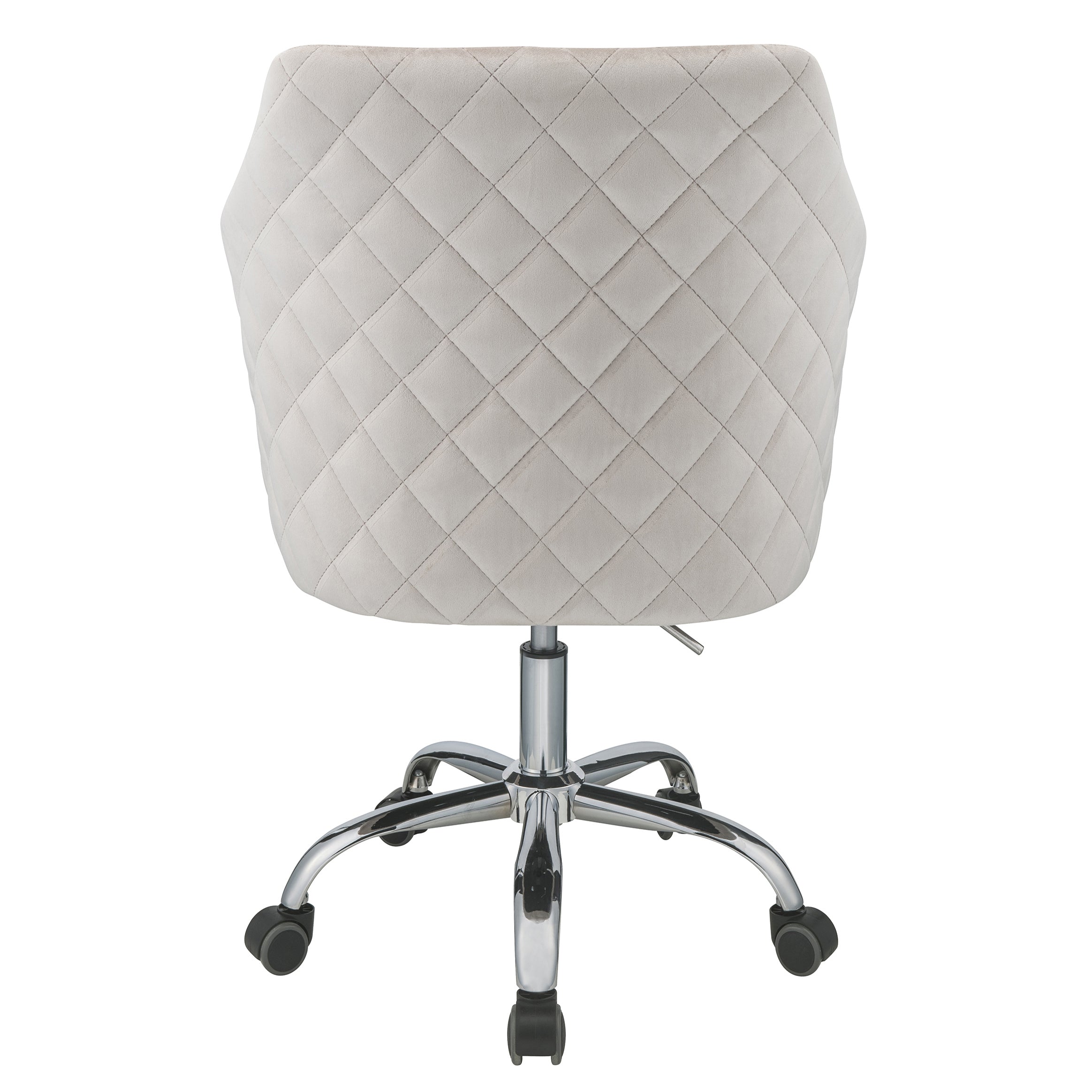 Champagne & Chrome Swivel Chair | Chic Office Seating