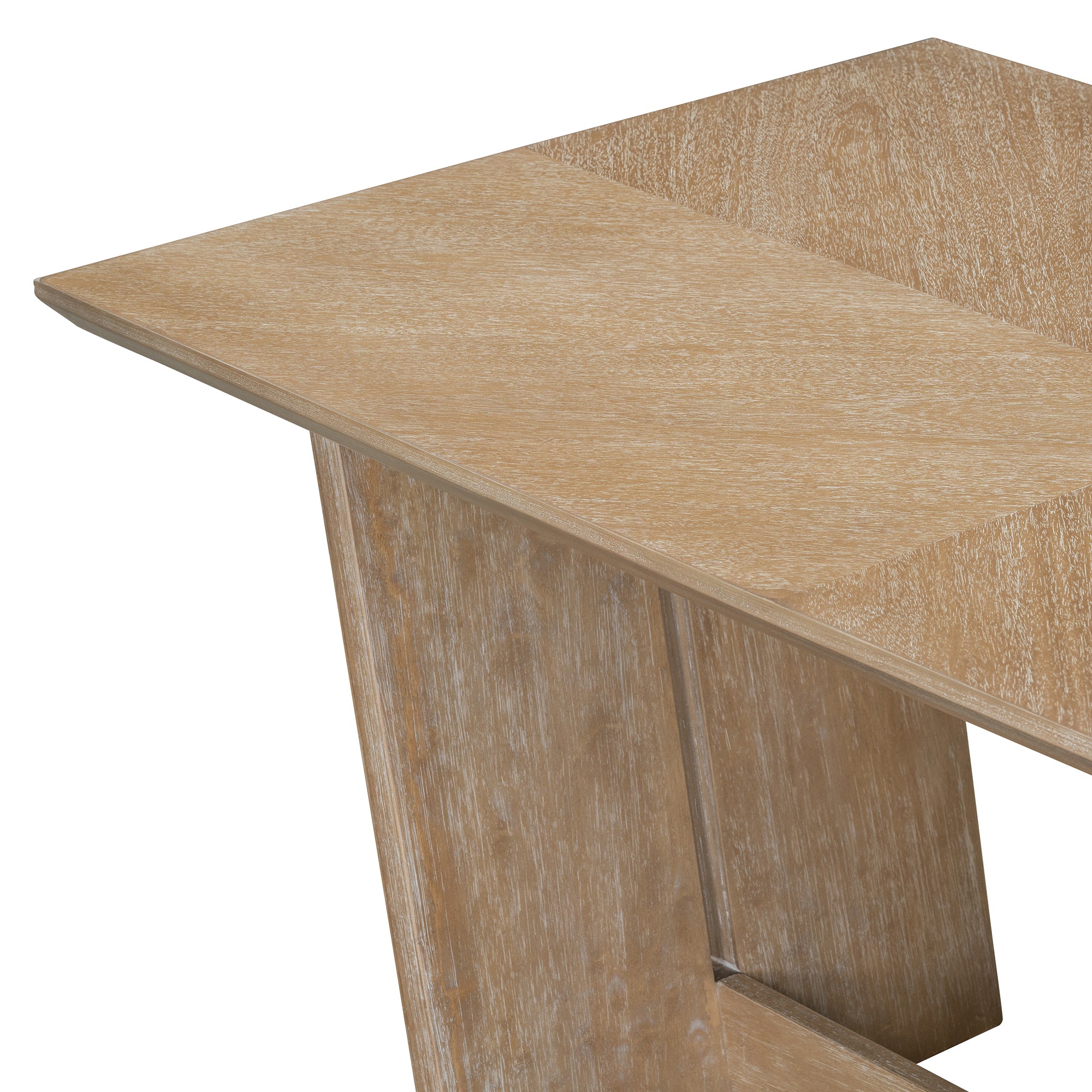 6-Pc Retro Dining Set w/ Bench - Natural Wood