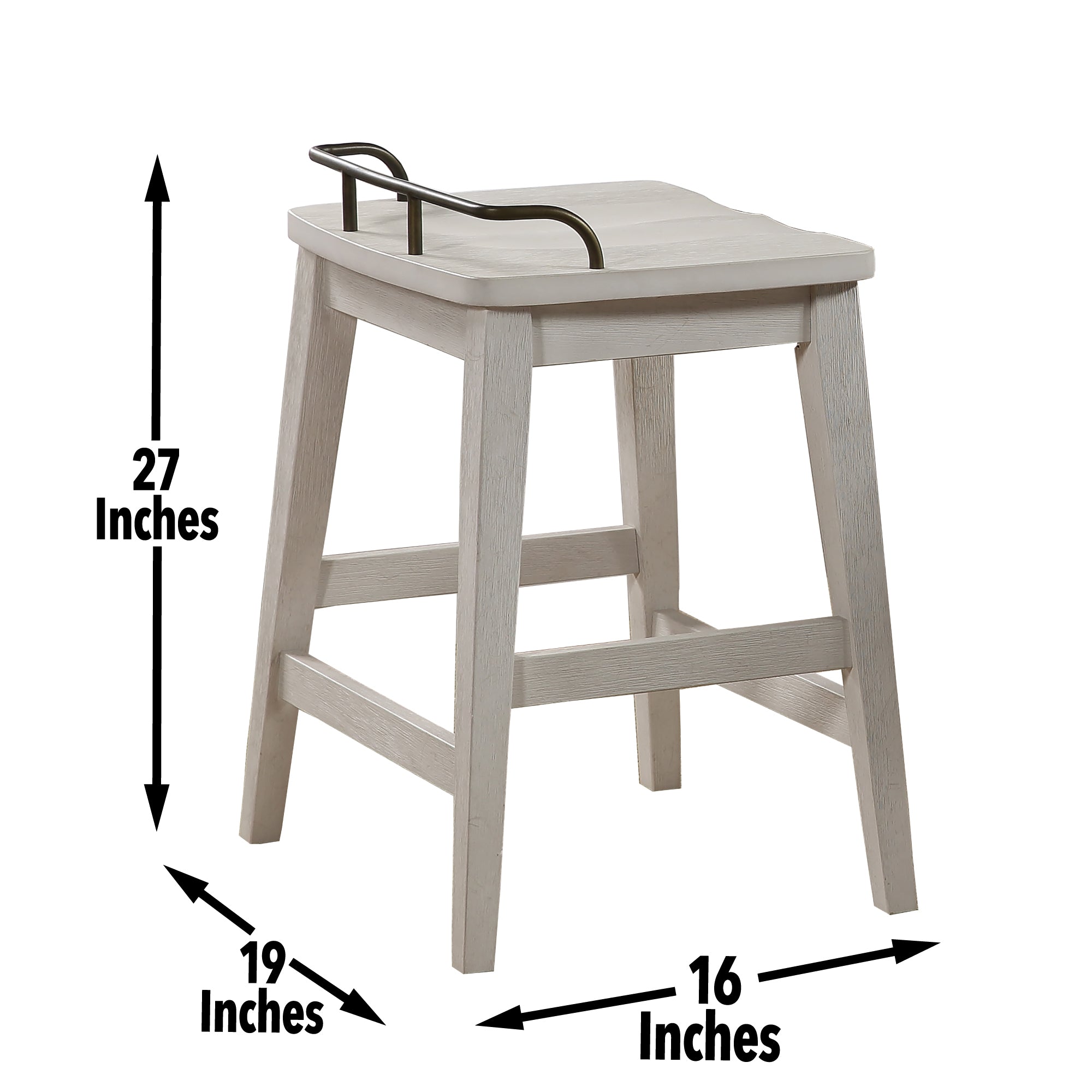 Pendleton White Counter Stool