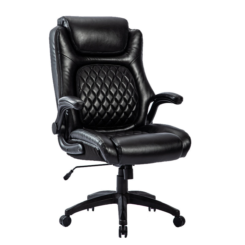 Ergonomic Leather Black Office Chair