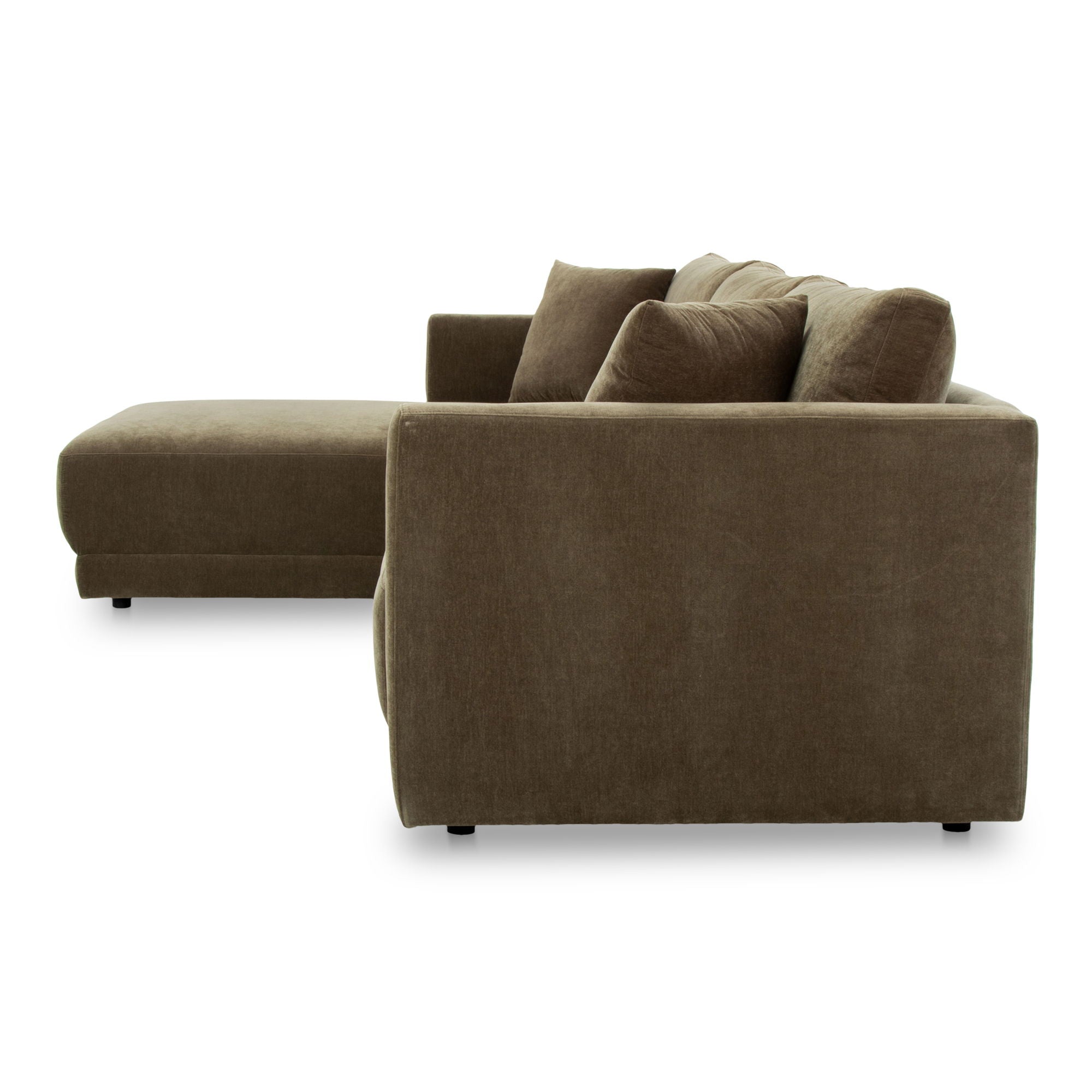Bryn Cedar Green Eco-Friendly Sectional Sofa-Stationary Sectionals-American Furniture Outlet