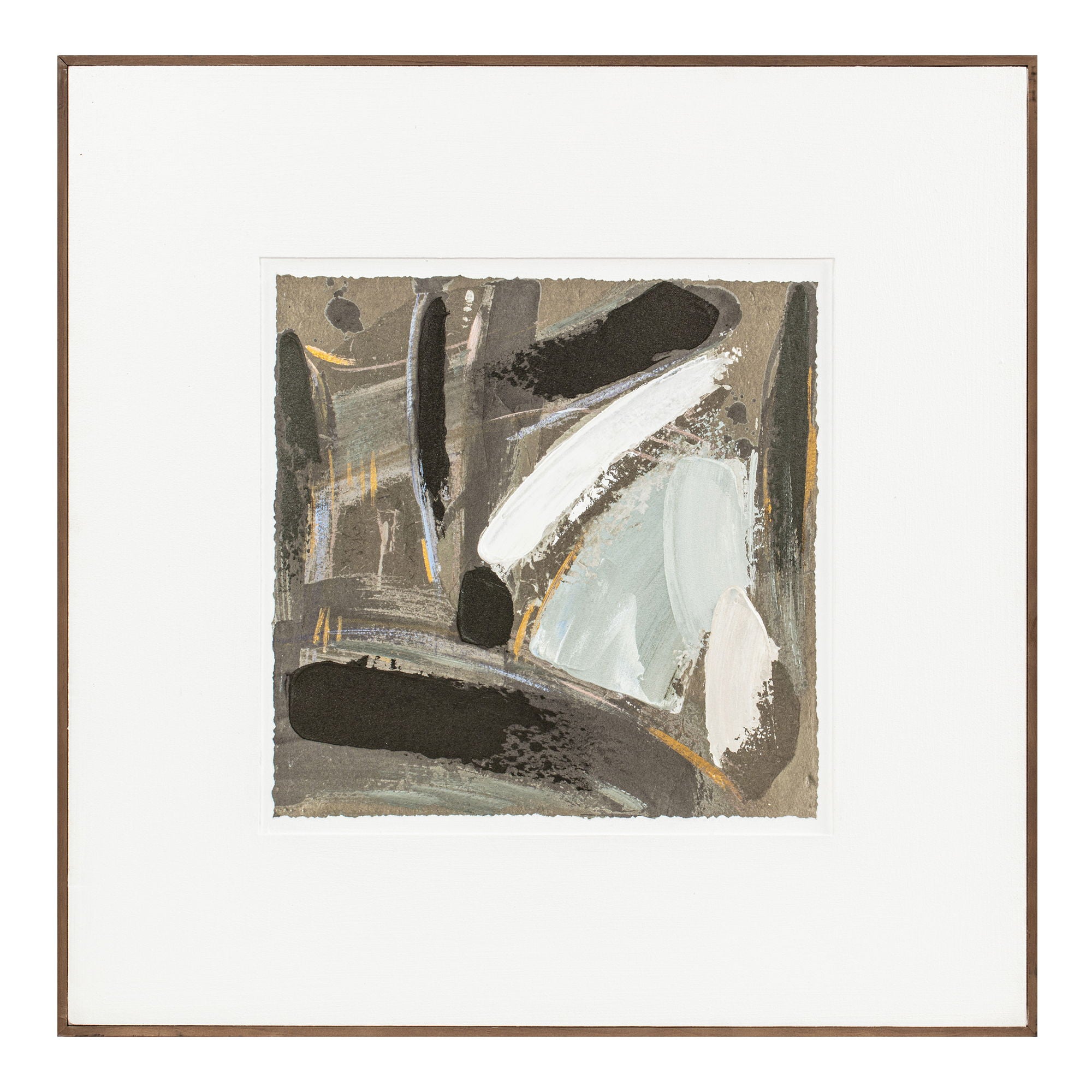 Sonnet - Framed Painting - Gray