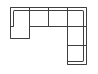 6-Piece Left Arm Facing Chaise