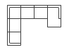 6-Piece Right Arm Facing Chaise