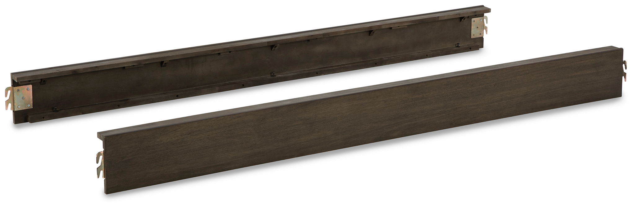 Arkenton Queen/King panel rails, grayish brown wood slats