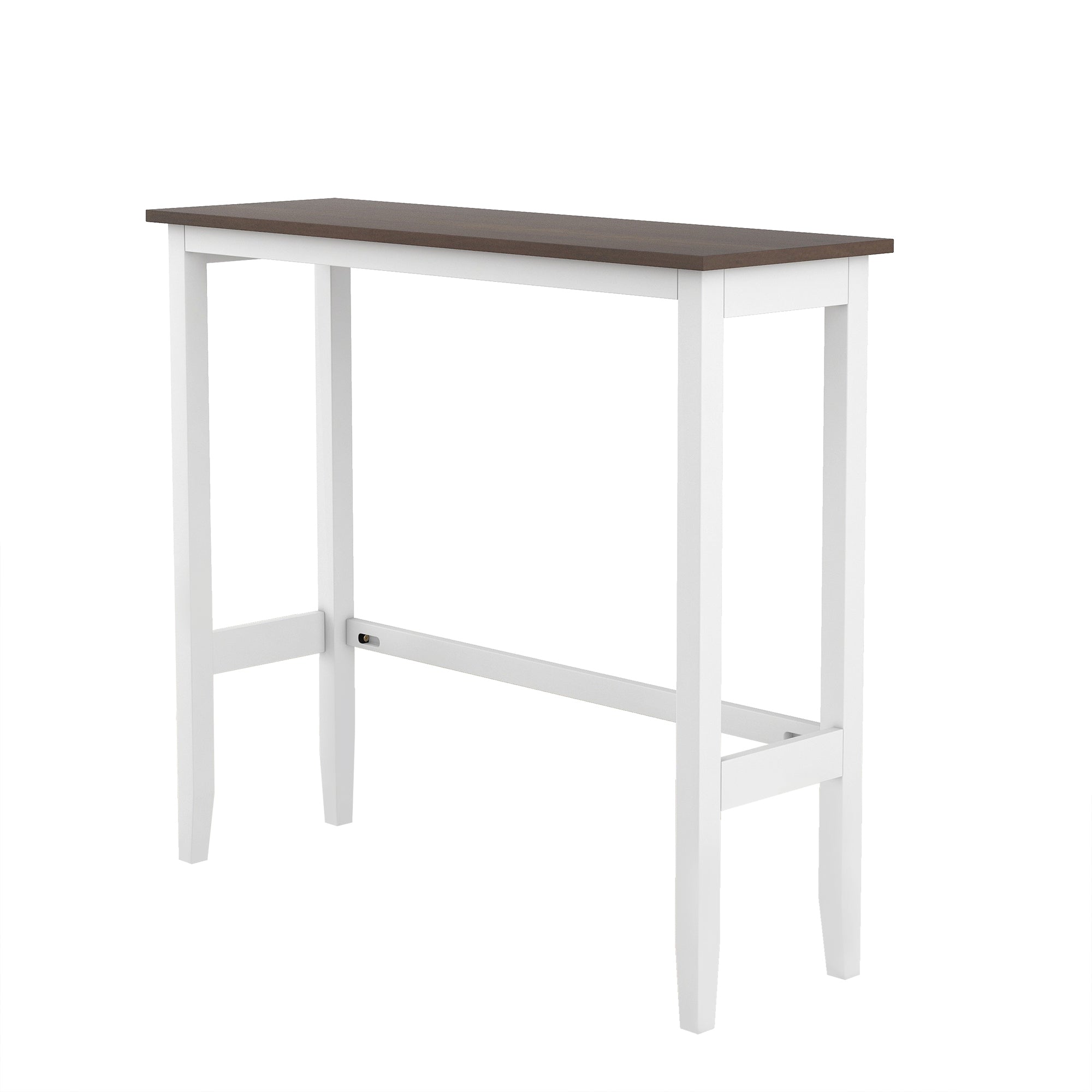 Farmhouse 48" Bar Height Dining Set (Cherry+White)