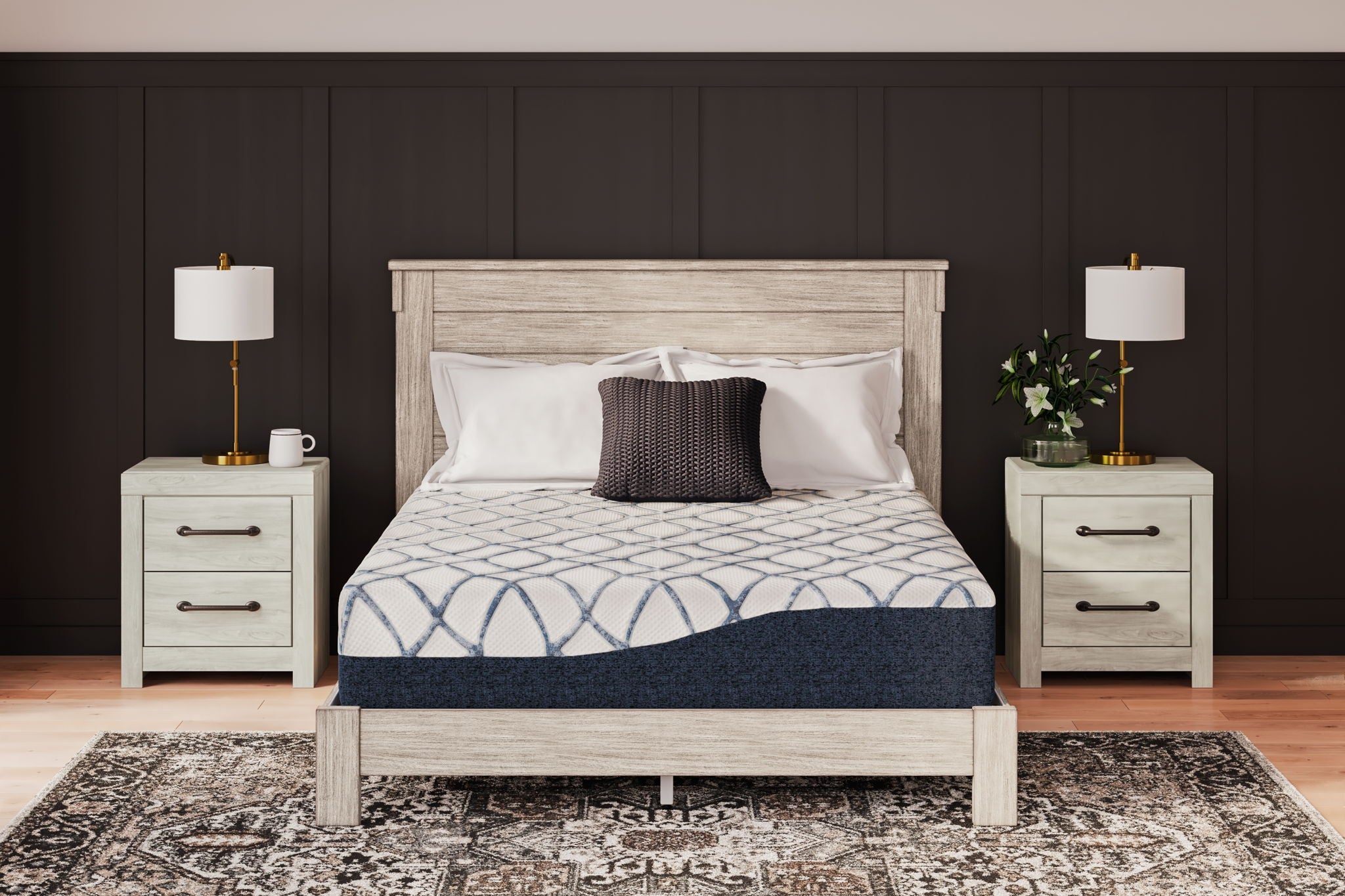 12 Inch Chime Elite 2.0 - Twin Mattress - White / Blue