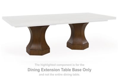 Jorlaina - Rectangular Dining Room Extension Table Base - Brown