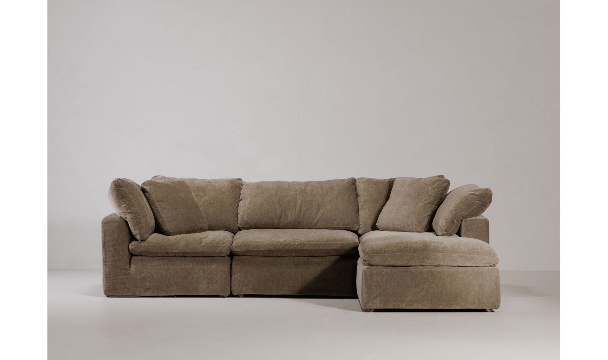 Desert Sage Modular Sectional - Terra, Stain-Resistant-Stationary Sectionals-American Furniture Outlet
