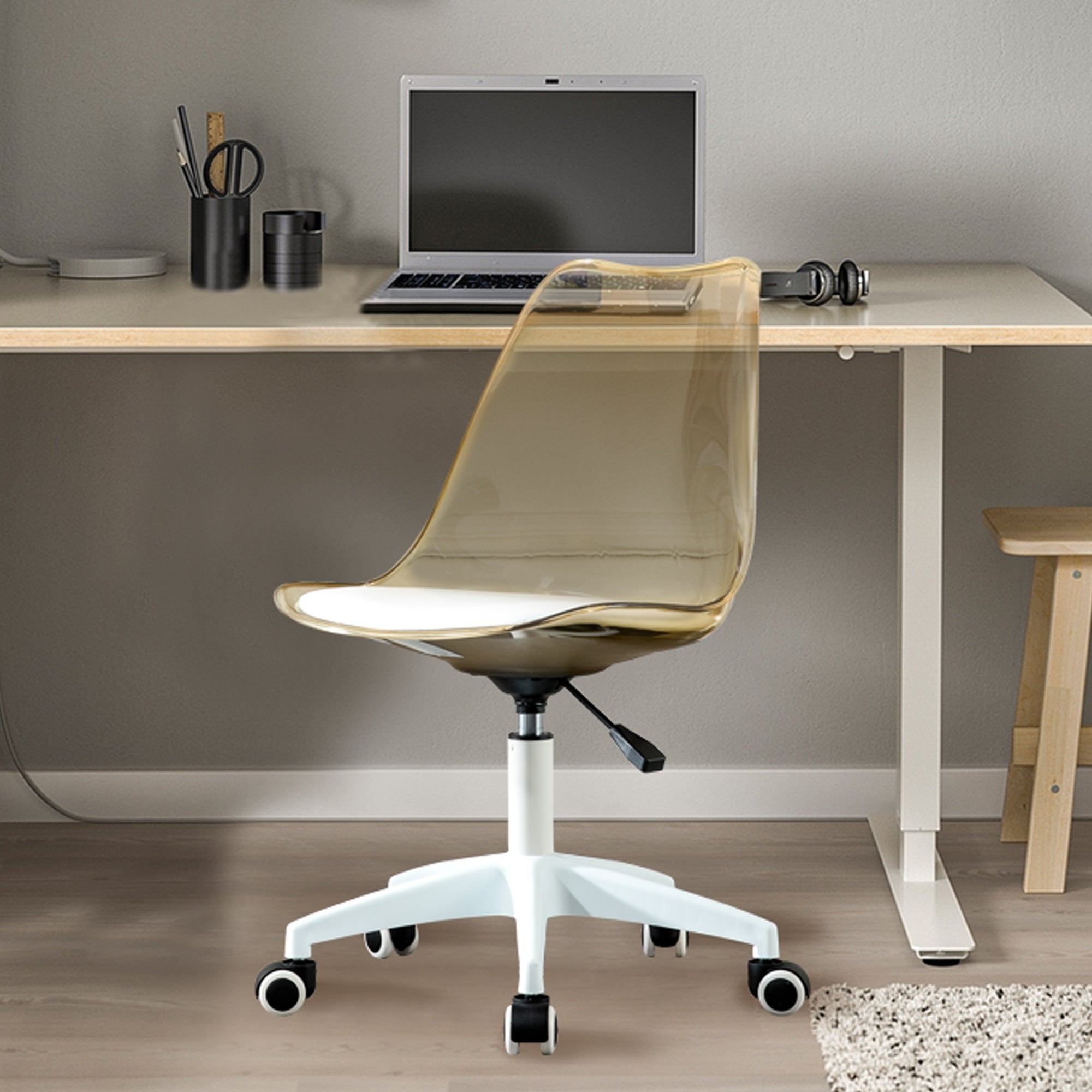 Modern Home Office Desk Chair, Adjustable 360° Swivel