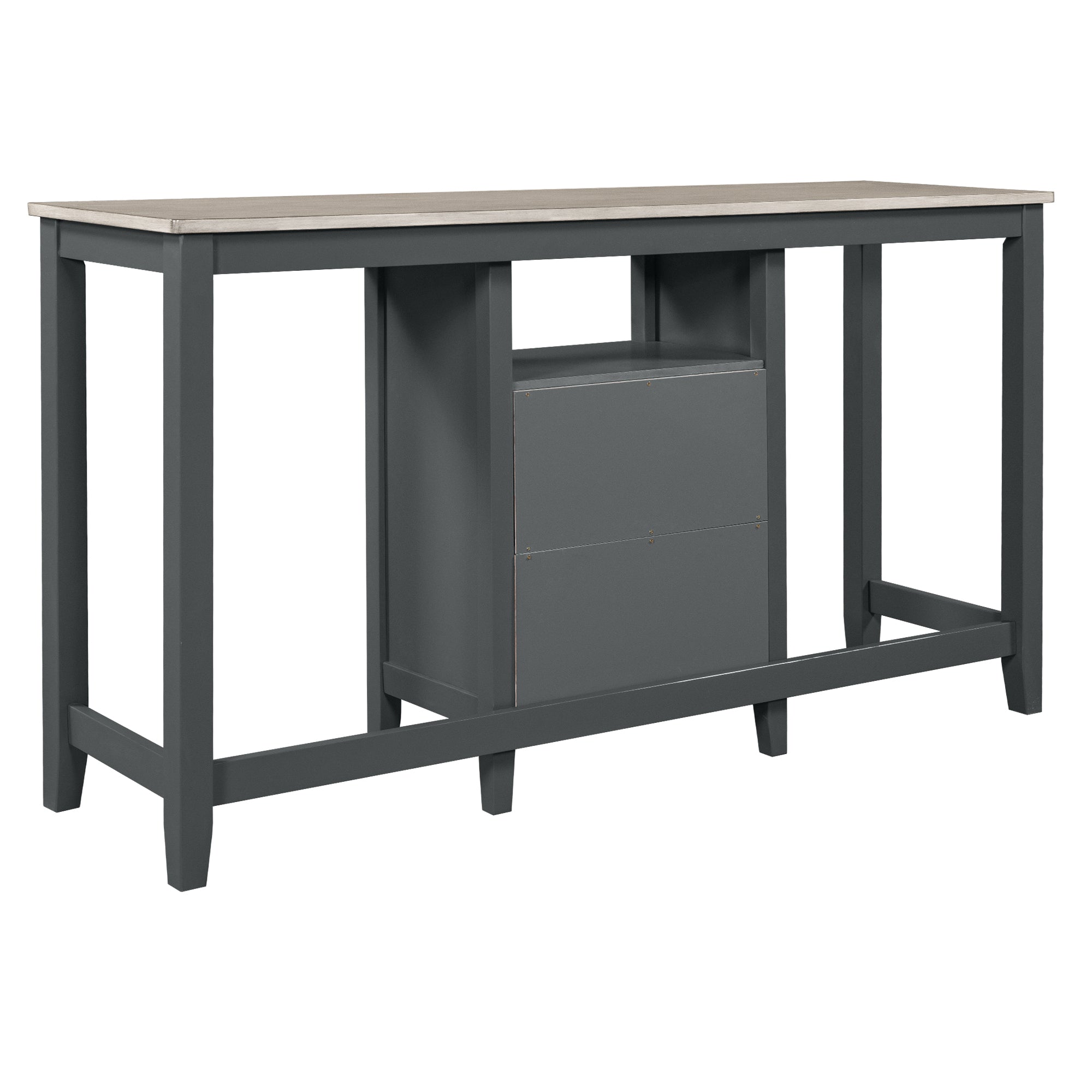 Farmhouse 3-Piece Counter Height Dining Set