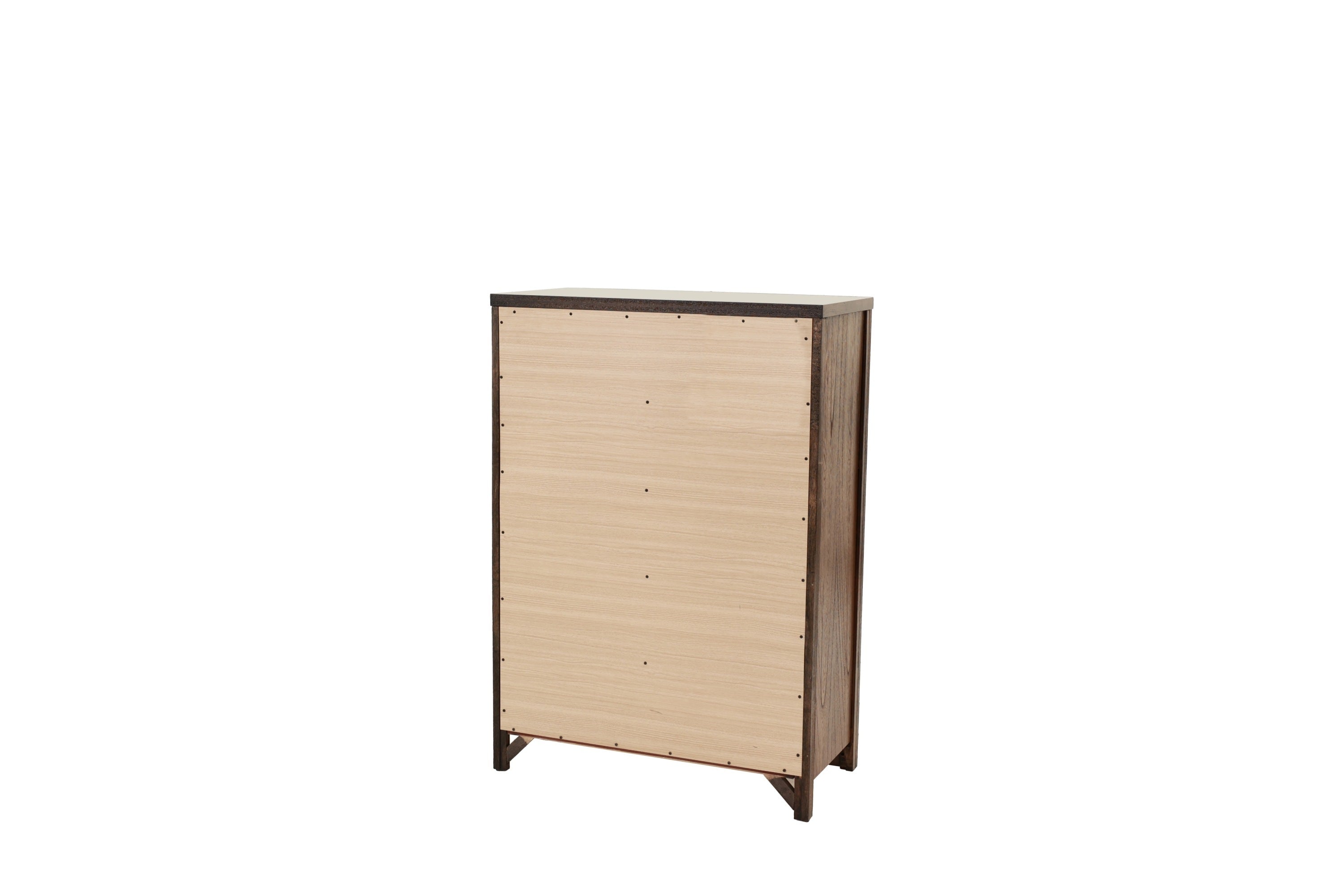 Oak Finish Chest of Drawers | 5 Drawers