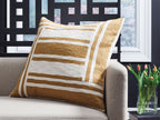 Darrman - Pillow (Set of 4) - Ochre / Ivory