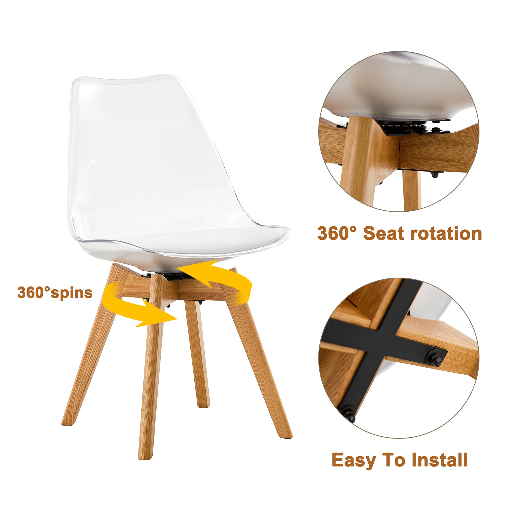 Foldable Computer Desk with 4 Chairs - ZD-1545 SC-003