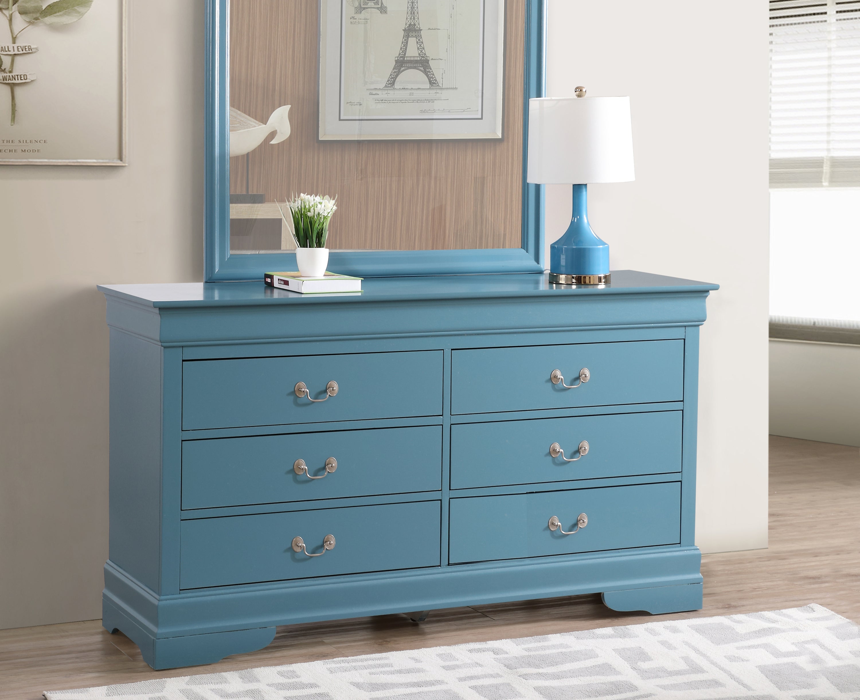 Louis Phillipe G3180-D Teal Dresser - Elegant Design
