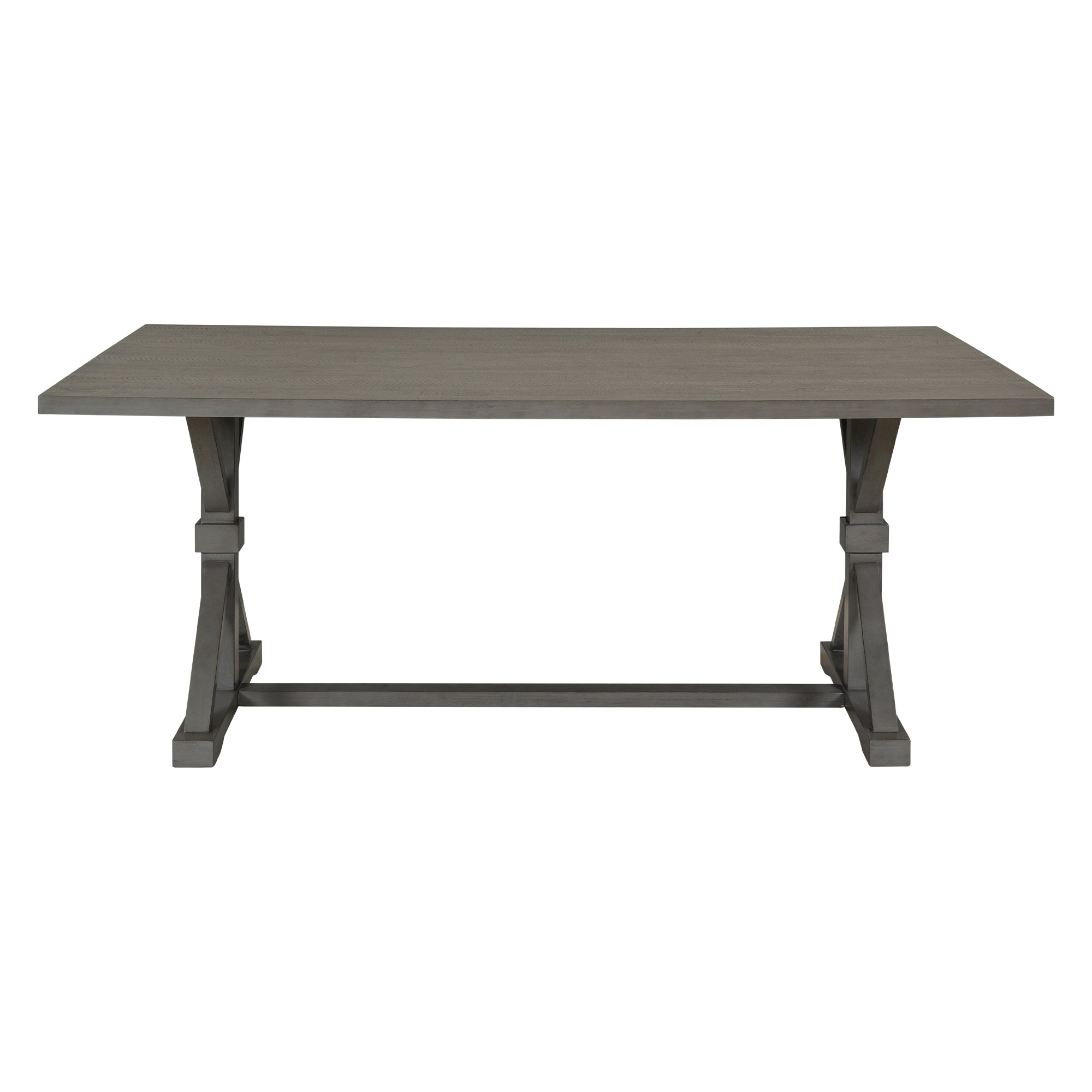 6-Pc Farmhouse Dining Set - Gray
