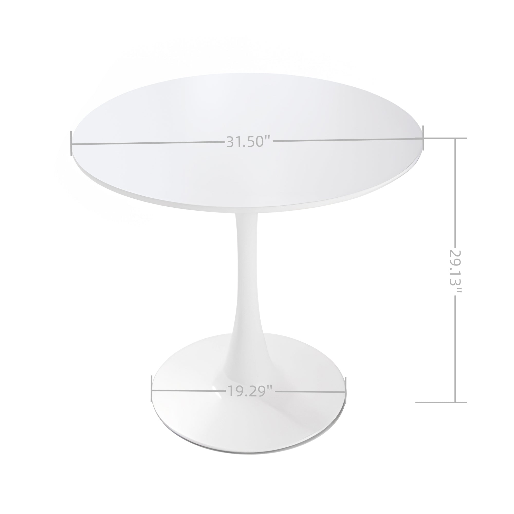 31.5" Round Dining Table Set for 4