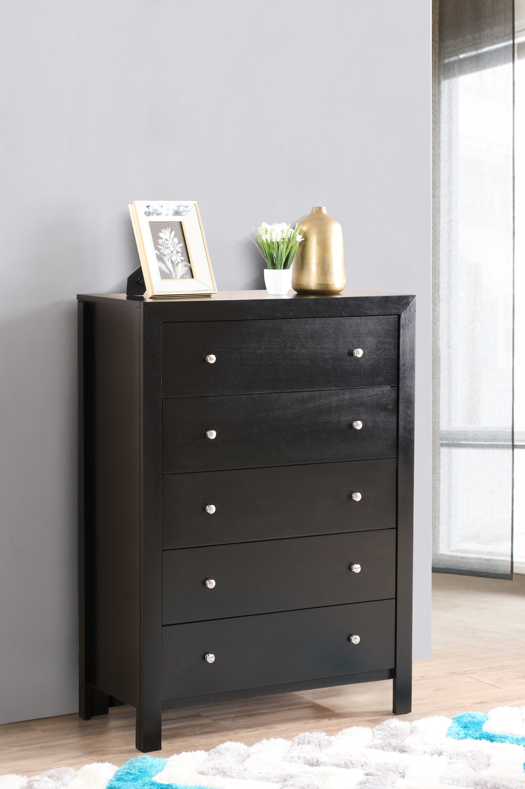 Burlington G2450-CH Black Chest - Modern Bedroom Storage
