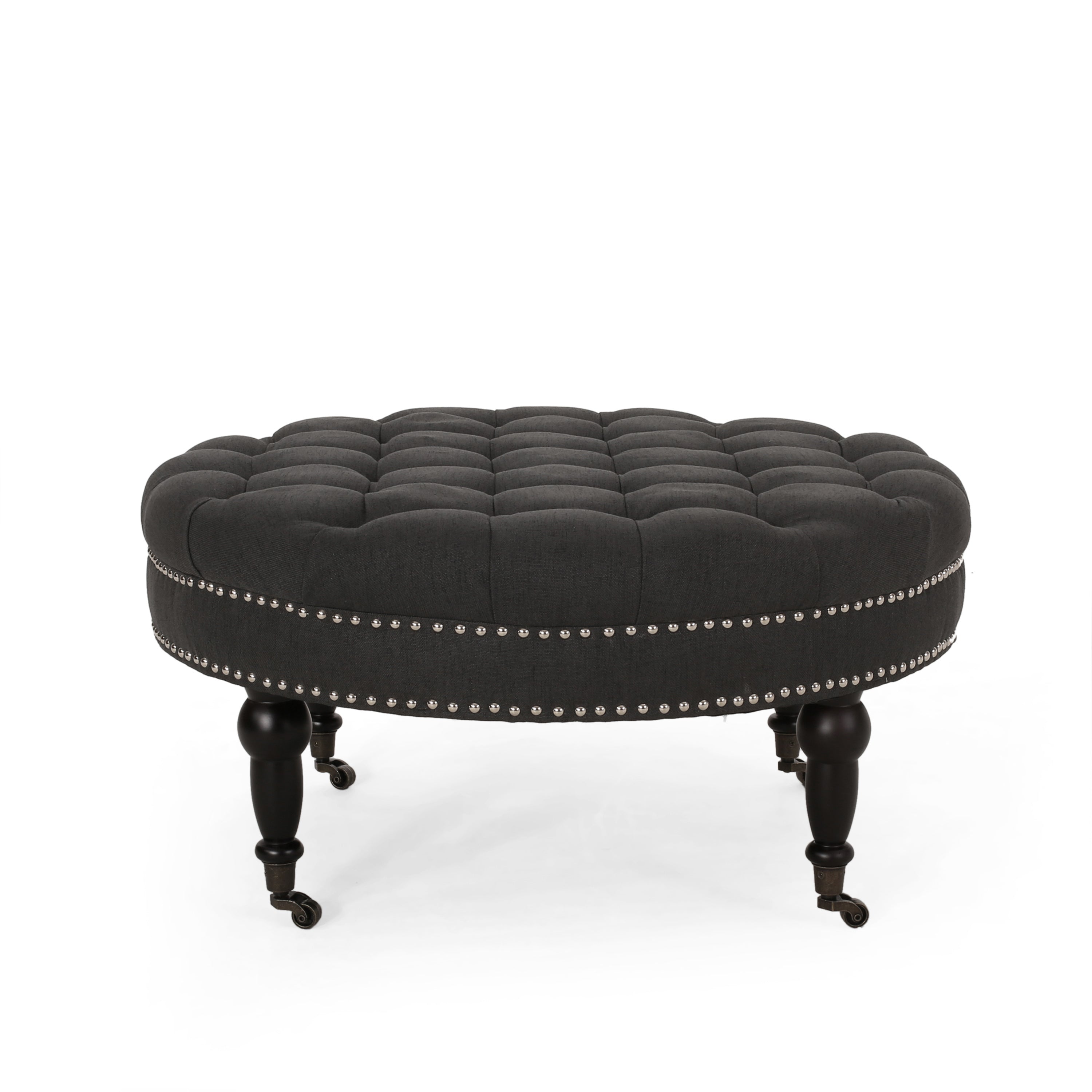 Rolling Ottoman with Casters | Storage Ottoman