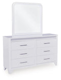 Jarlee - White - Dresser And Mirror