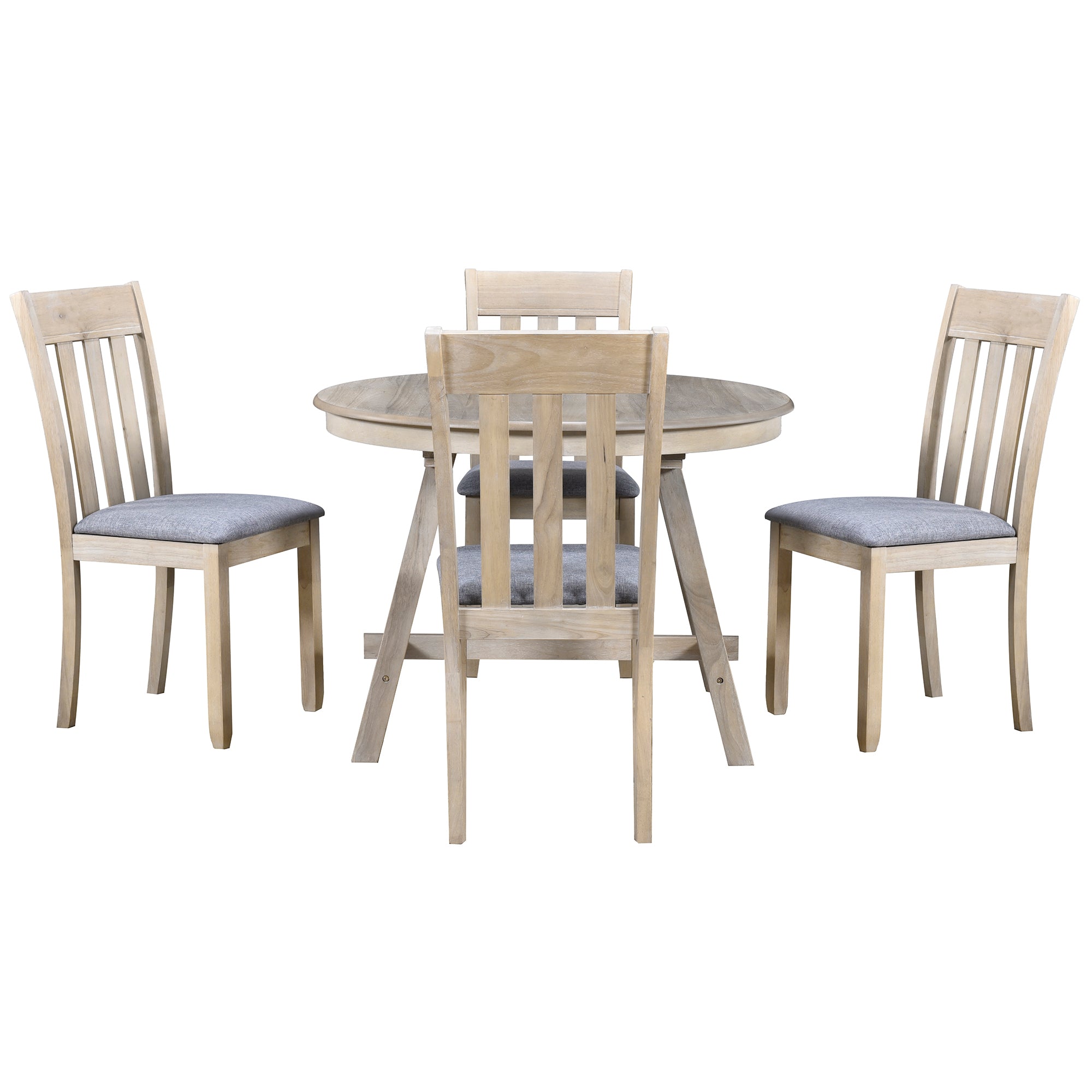 5-Pc Round Extendable Dining Set