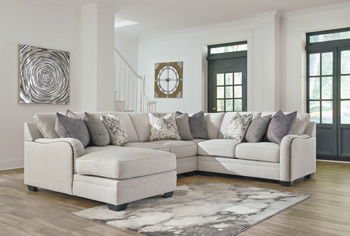 Dellara - Chalk - Armless Loveseat