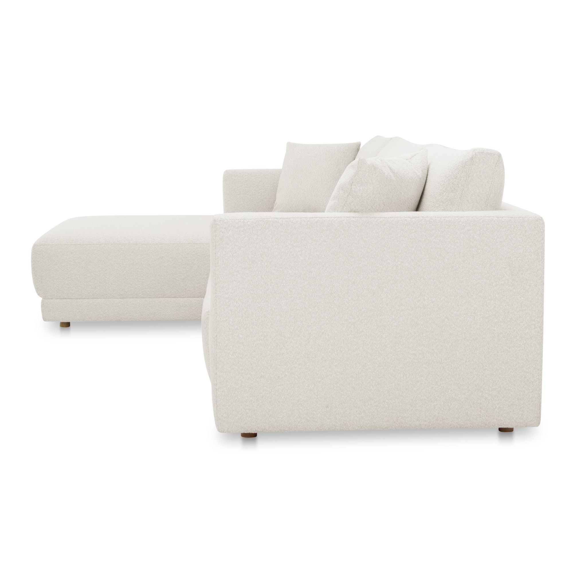 Bryn Beige Sectional Left Arm Chaise Sustainable Fabric-Stationary Sectionals-American Furniture Outlet