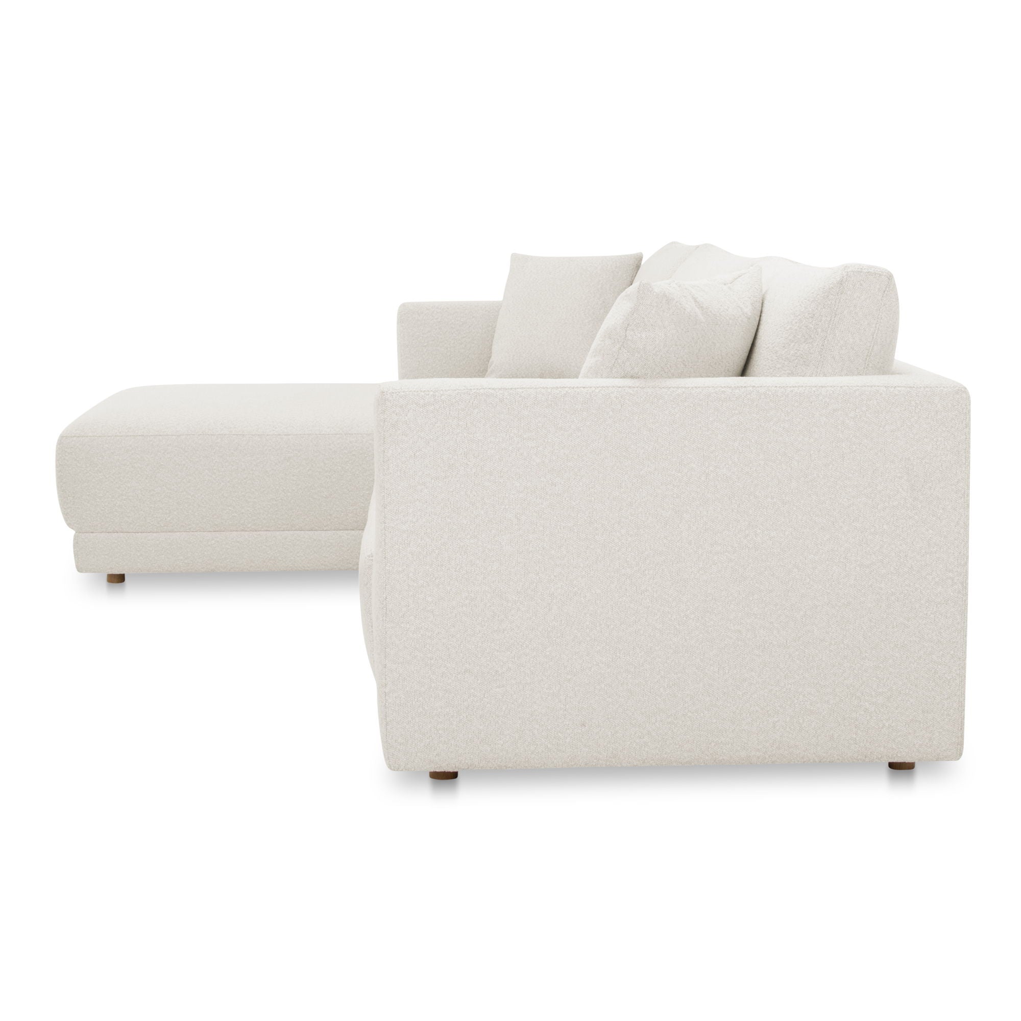 Bryn Beige Sectional Left Arm Chaise Sustainable Fabric