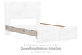 Lawroy - Queen/King Platform Rails - Light Natural