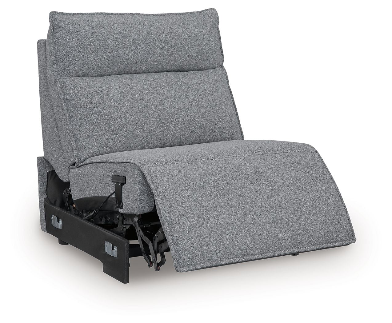 ModMax II - Salt And Pepper - Power Armless Recliner With Adjustable Headrest