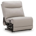 Gravier - Power Armless Recliner With Adjustable Headrest - Gray