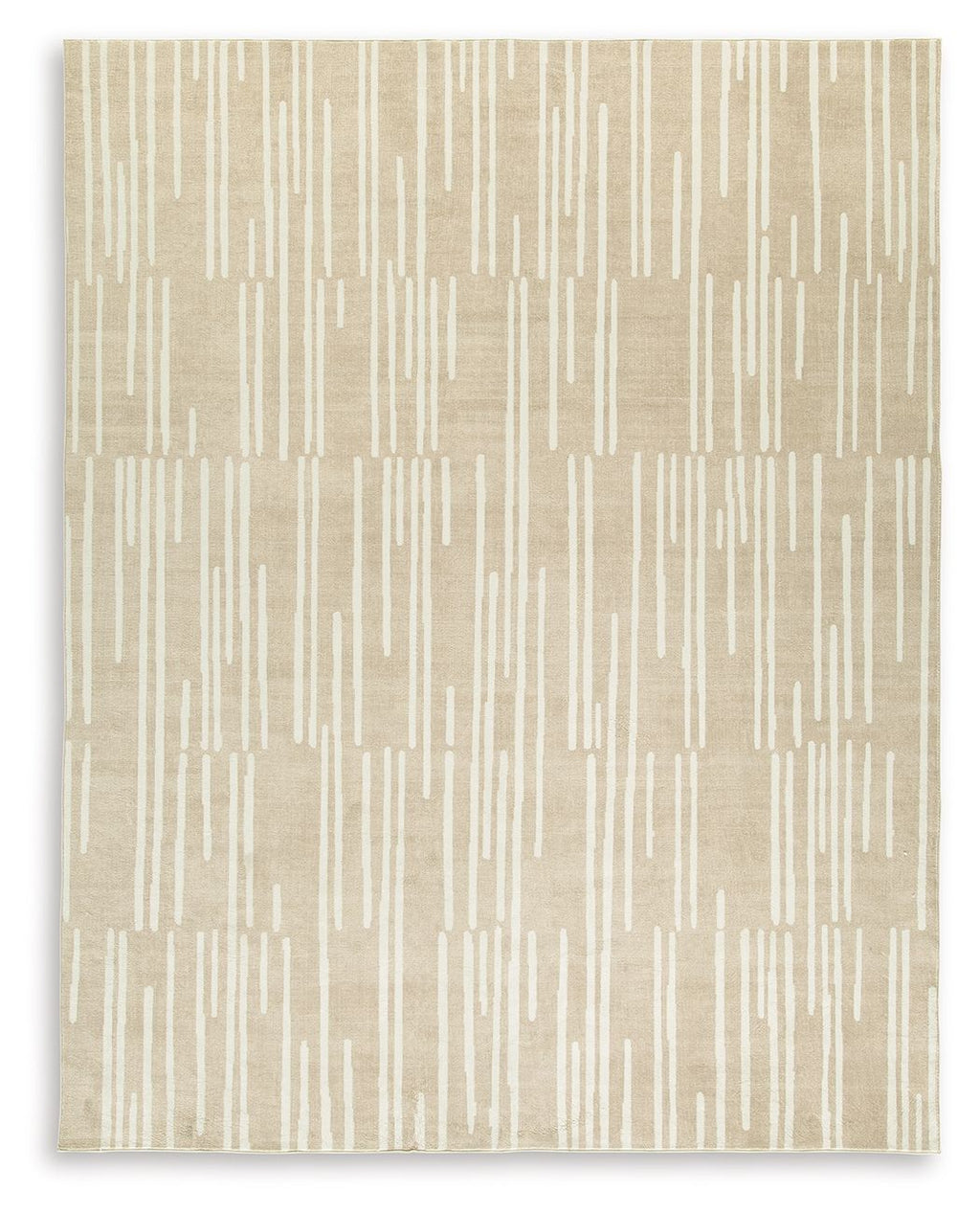 Ardenville Rug, beige abstract dash pattern on square flatweave