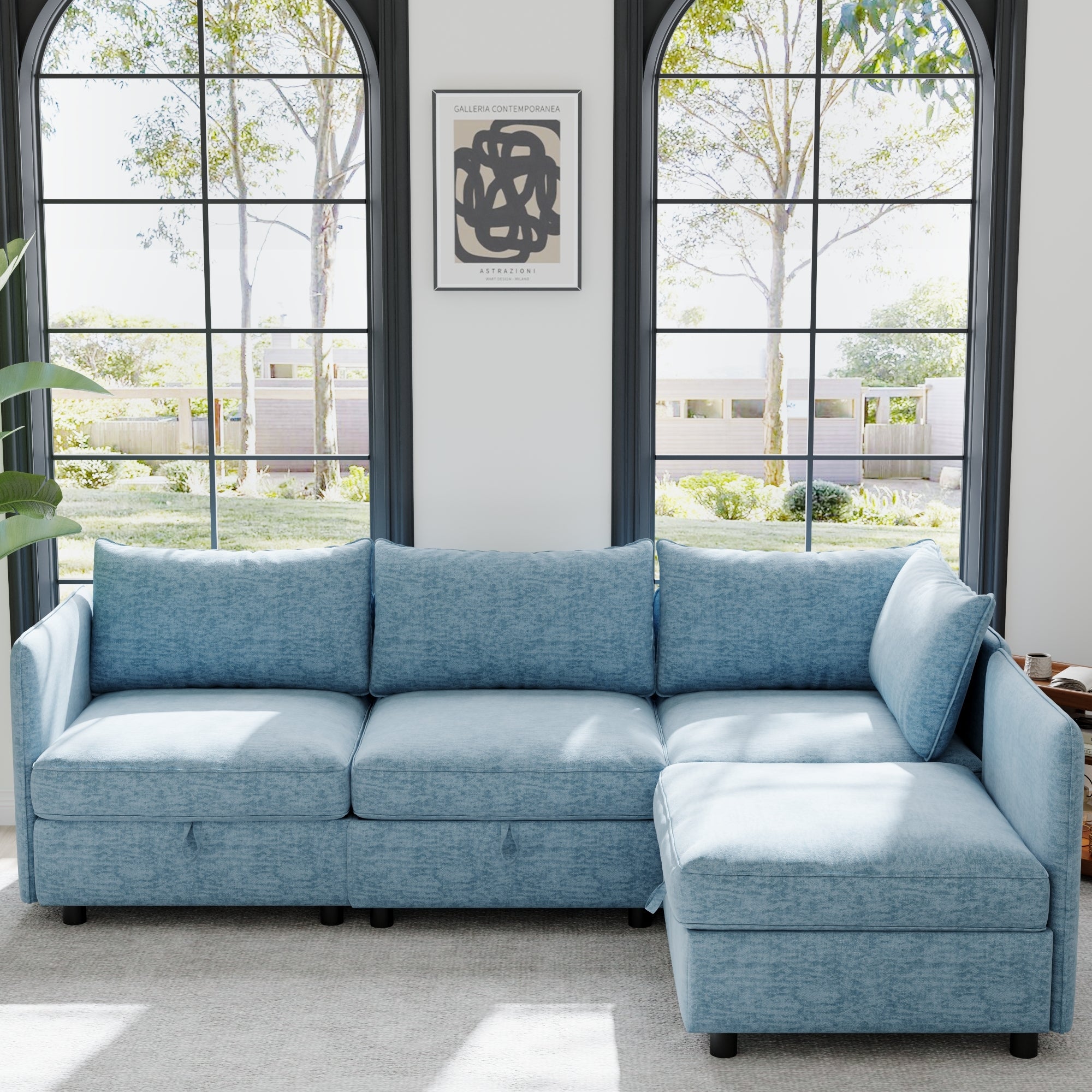 Modular Sectional Sofa: Convertible, Storage, Sleeper