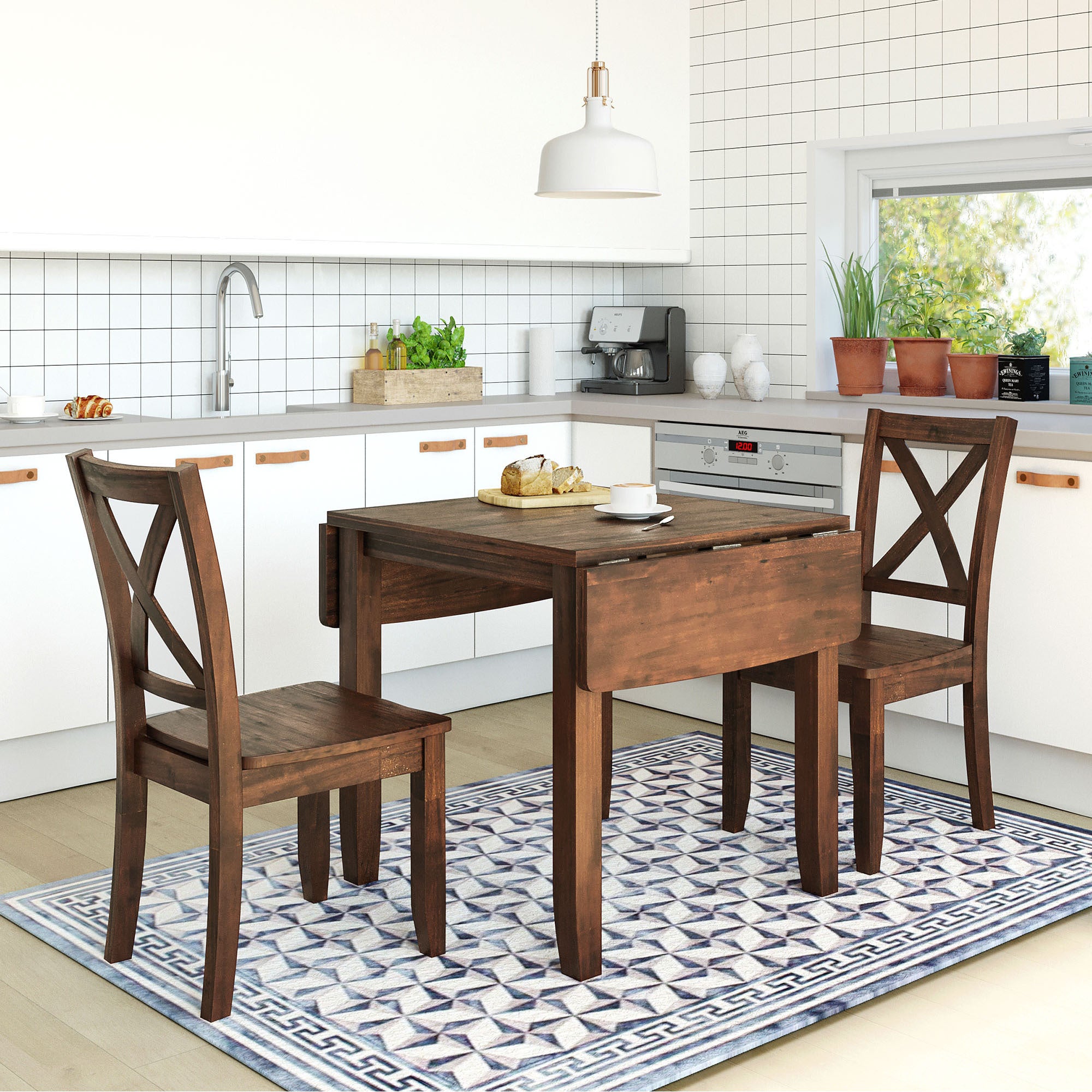 3-Piece Drop Leaf Dining Set