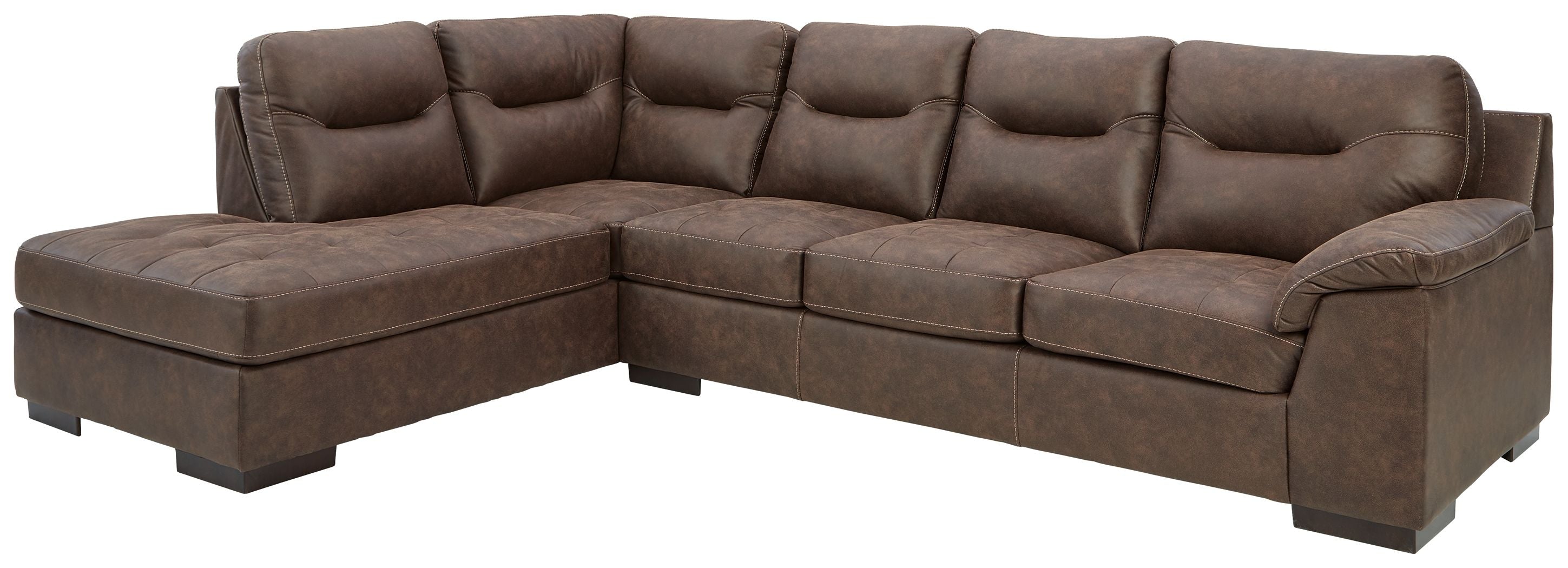 Maderla Faux Leather Sectional Sofa