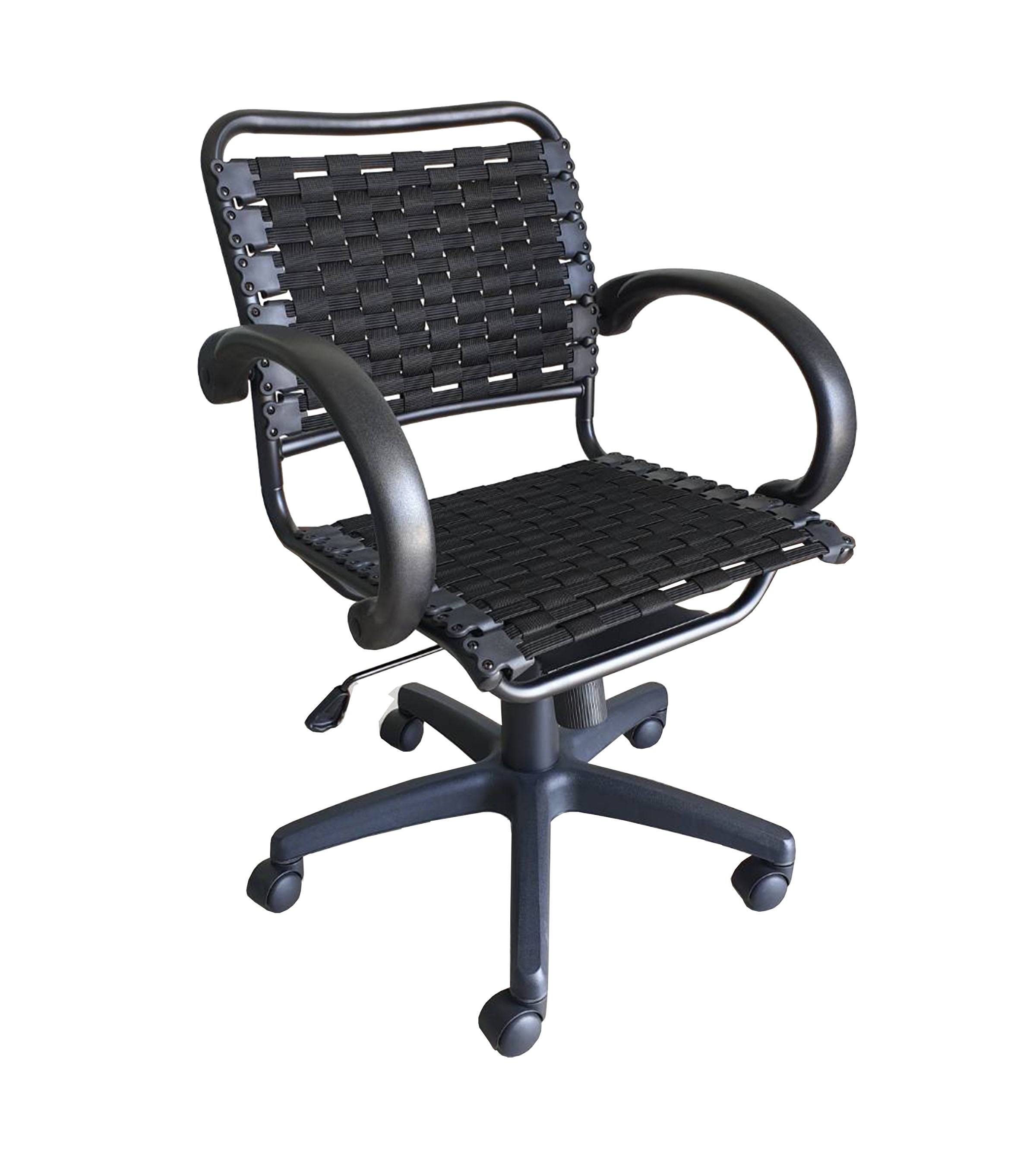 Bungee Arm Office Chair with Black Coating