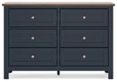 Landocken - Brown / Blue - Dresser