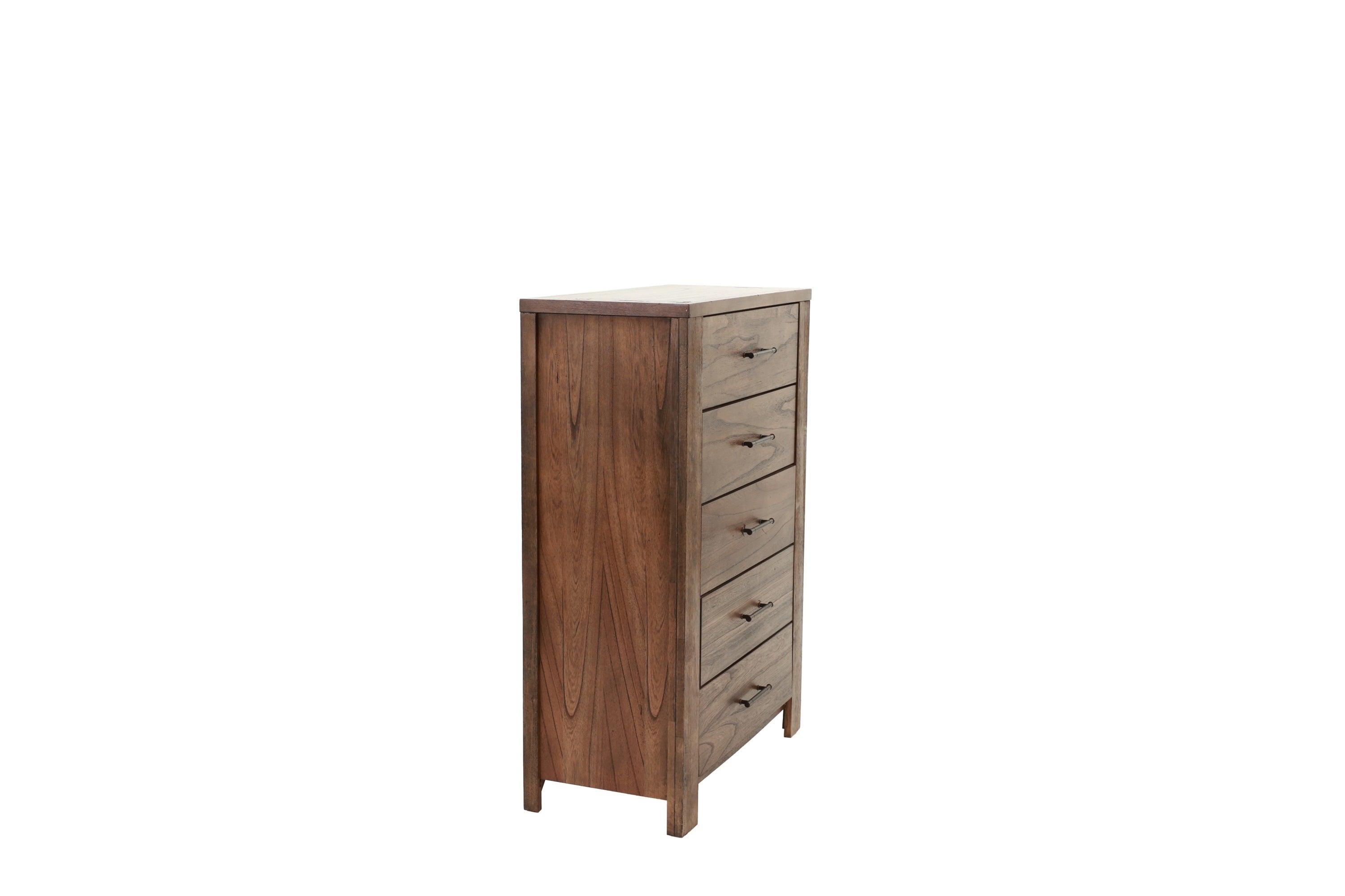 Oak Finish Chest of Drawers | 5 Drawers