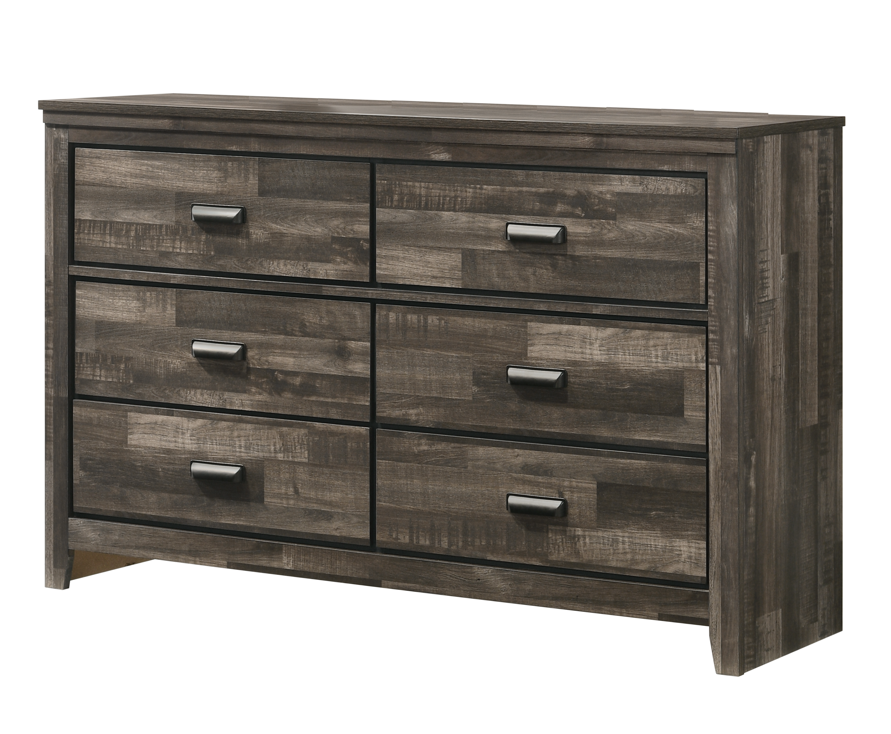 Rustic Contemporary Brown 5-Drawer Wooden Bedroom Furniture