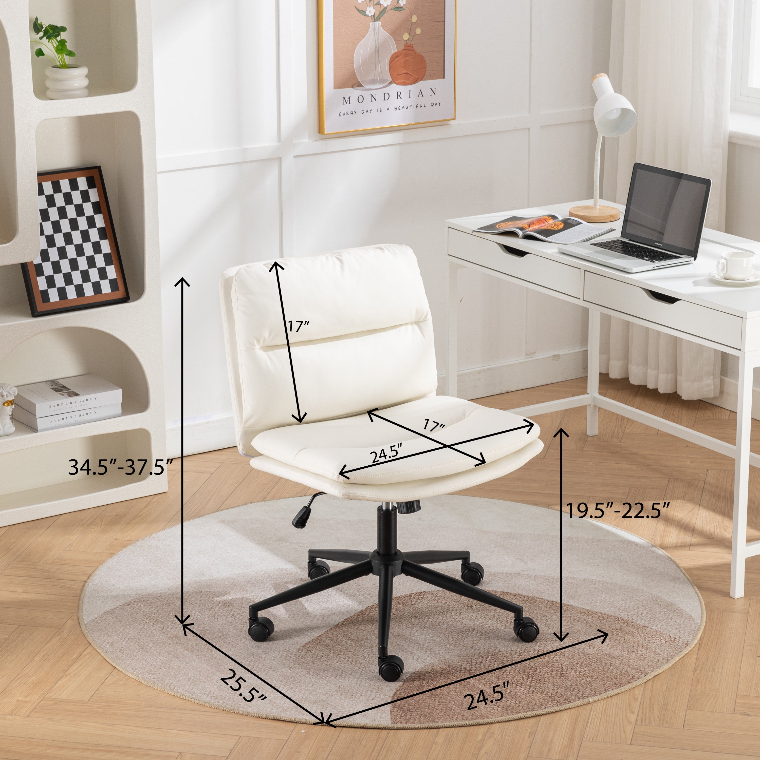 Bizerte Adjustable Swivel Criss-Cross Chair