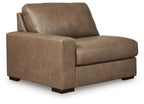 Veronella LAF corner chair, Sahara taupe fabric, tall backrest and wide seat