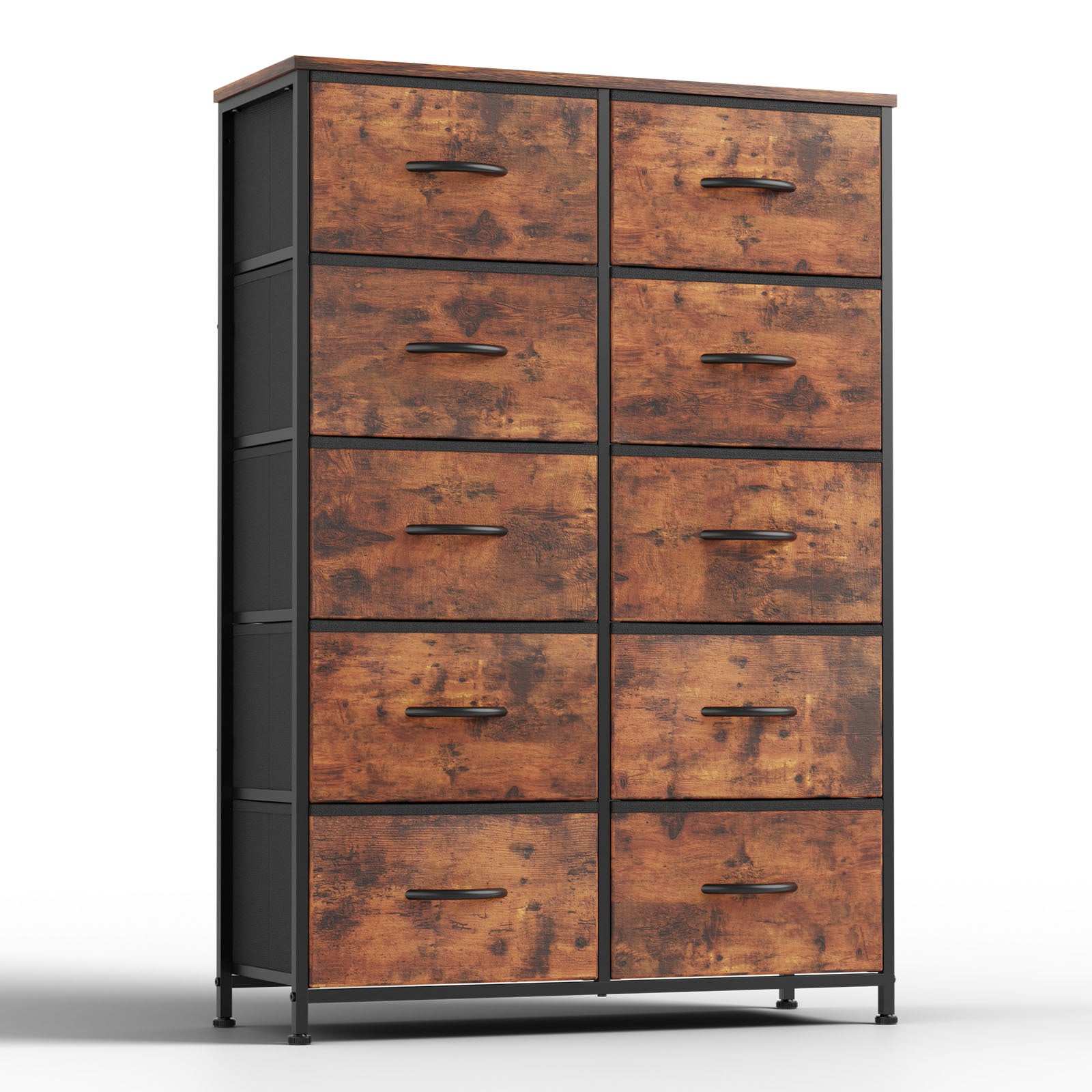 12-Drawer Dresser - Fabric Storage Tower