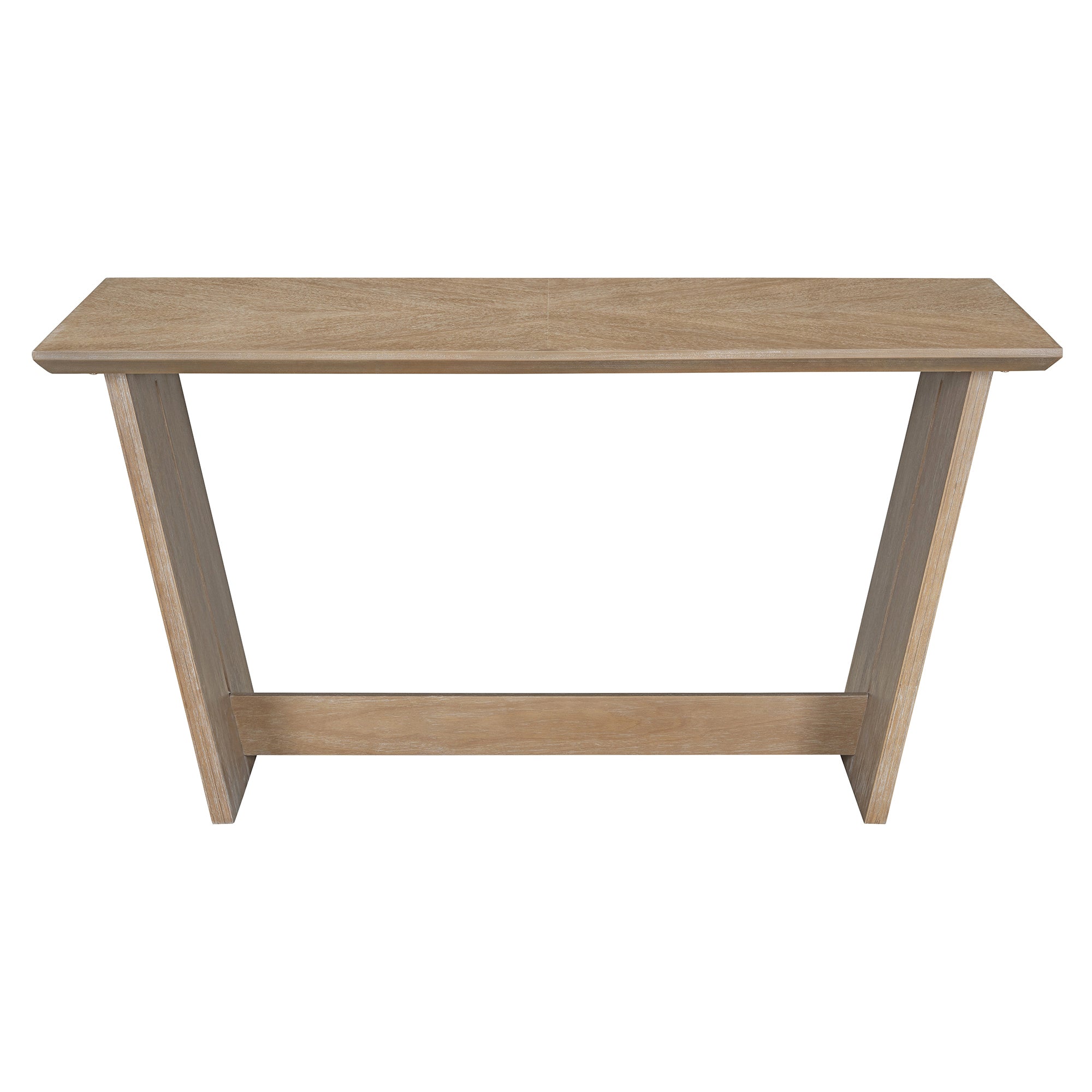 6-Pc Retro Dining Set w/ Bench - Natural Wood